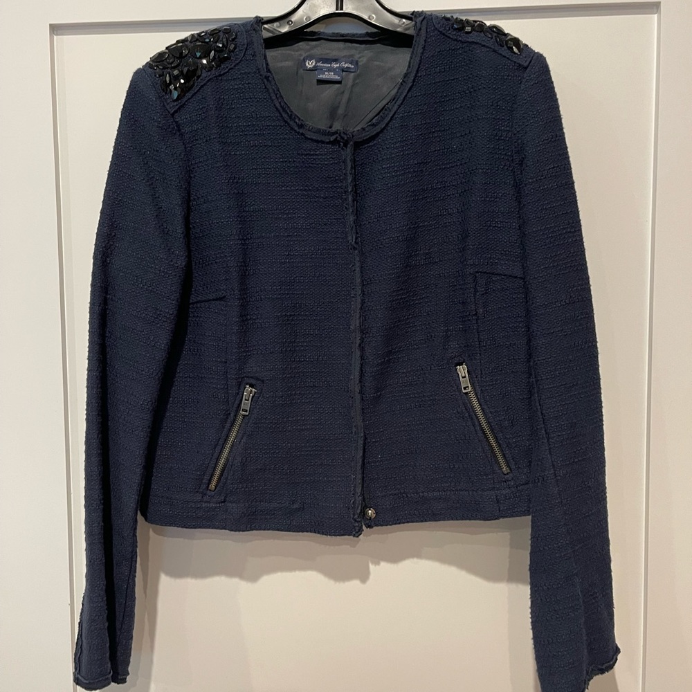 STUNNING jeweled American Eagle blazer suit jacket size XL 🔥